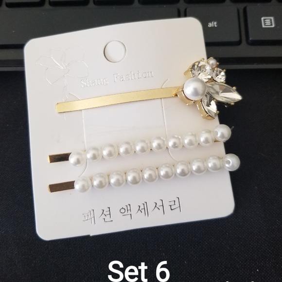 Pearl Hair Pins 3 piece set - Picture 8 of 8
